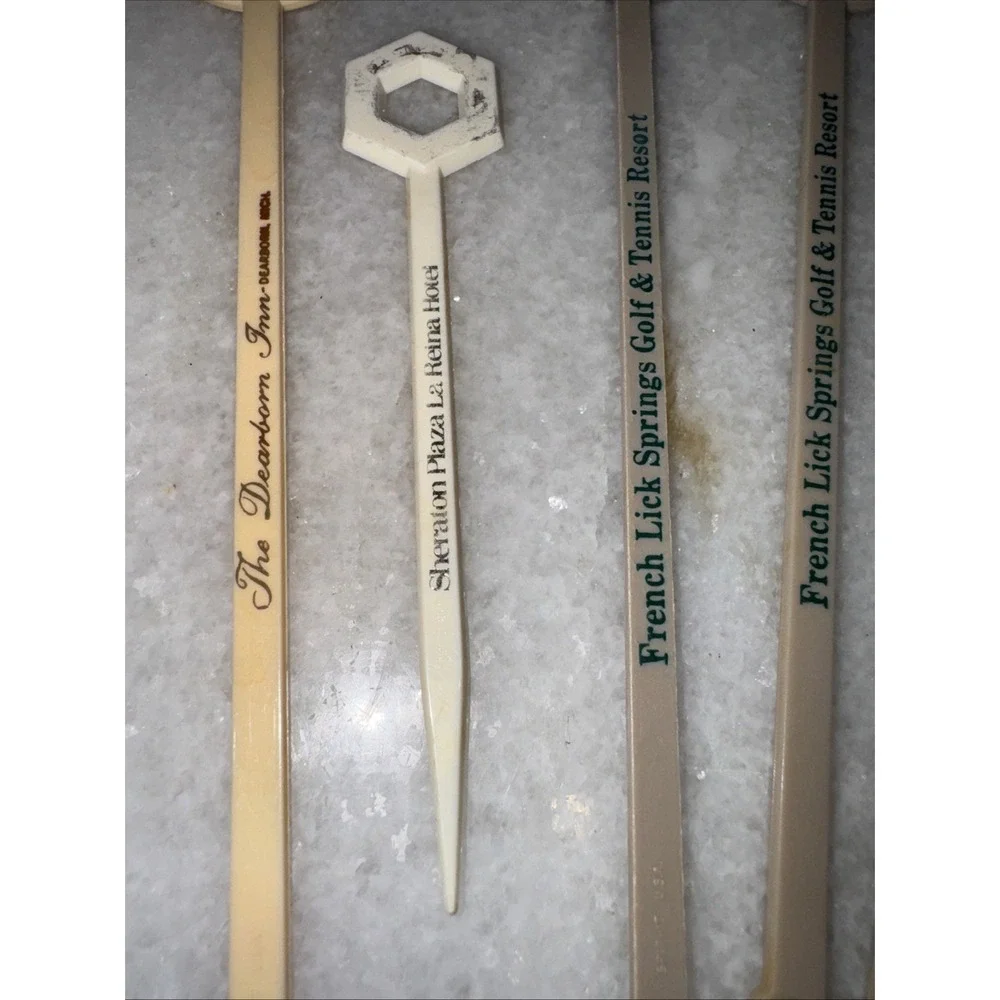 Vintage Hotel/lodges/travel‎ Swizzle Sticks Lot Of 20